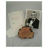 George Burns Autographed Burl Wood