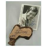 Deforest Kelley Autographed Burl Wood