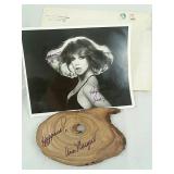 Ann Margret Autographed Burl Wood;