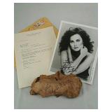 Lynda Carter Autographed Burl Wood; Signed 8x10