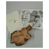 Clint Eastwood Autographed Burl Wood;