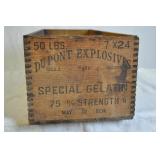 Dupont  Explosives Crate 9.75" X 7.75"  X 25.5"