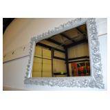 Large Silver Framed Mirror