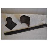 Blacksmith Forge Tools, 2 Pieces Plus Handle