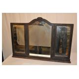 Antique Dresser Mirror With Adjustable Side Mirror