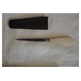 Antique Needlework Tool W/ Mother Of Pearl Handle