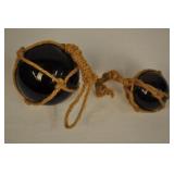 Two Glass Sea Fishing Floats