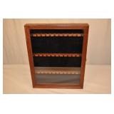 Wood & Glass Collectors Display Case For
