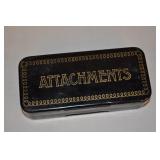 Black Metal Greist Attachments Tin