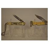 Pair Small Knives Schrade Scrimshaw Knife And