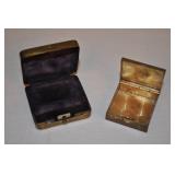 2 Vintage Boxes- Brass Pill Box Marked Germany And