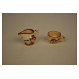 Miniature Ceramic Pitcher And Cup