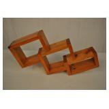 Wall Shelf With Rectangular Boxes