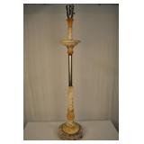 Marble Art Nouveau Floor Lamp