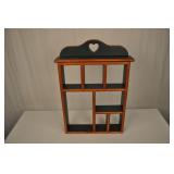 Painted Wood Knick Knack Shelf Green