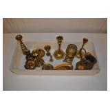 Brass Lot - Candle Sticks & Holders, Pitcher