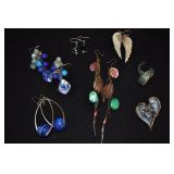 Assorted Fashion Earrings 7 Pair, Dangly