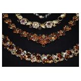 Lot - Rhinestone Jewelry, Pieces Missing