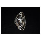 Sterling Silver Pegasus Ring, Marked