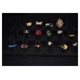 Assorted Costume Rings 15 +/-