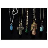 10 Fashion Necklaces And Charms - Hearts, Crosses,