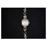 Vintage Ladies M E P A Rhinestone Watch