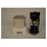 2 Appliances, Ice Cream Maker, K Cup Coffee Maker