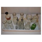 Assorted Glass Bottles