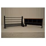 2 Wood Shelves Black
