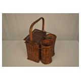Picnic Basket With Wine Compartment