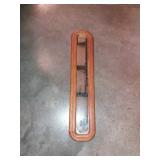Mirror with wood frame. 7"x31"