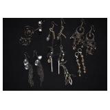 Assorted Fashion Earrings 7 Pair, Dangly