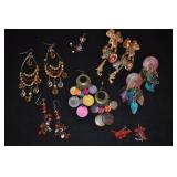 Assorted Fashion Earrings 7 Pair, Dangly