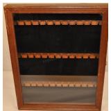 Wood & Glass Collectors Display Case For