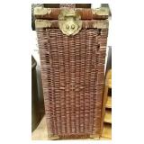 Wicker Hamper With Brass Details