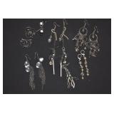 Assorted Fashion Earrings 7 Pair, Dangly