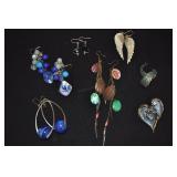 Assorted Fashion Earrings 7 Pair, Dangly
