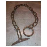 Antique Boom Chain Logging Artifact