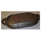 Cast Iron Fish Fry Pan With Lid 17" X 9" Inside