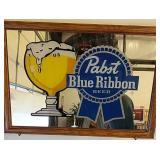 Packs Blue Ribbon Beer Mirror 21 Inches By 15