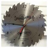 Sears Roebuck And Company Saw Blade Clock 12