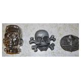Belt Buckles; Skulls And Frankestein