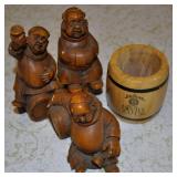 Set Of Drunken Monks 6"