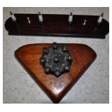 Spark Plug Coat Rack And Distributor Pen Holder