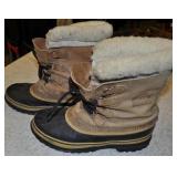 Mens Snow Boots Sorel Caribou, Nubuck Leather,
