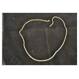 14 K Gold Rope Necklace 18 Inches 8.8 Grams