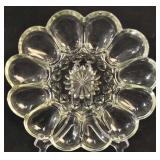 Vintage Anchor Hocking Deviled Egg Relish Plate