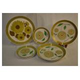 Mikasa Duplex Serving Platter And Plates, 9 Pc
