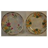 Pair Ucago Porcelain Lustre Salad Plates 7 3/4"