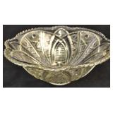 Large Vintage Imperial Glass Crystal Punch Bowl